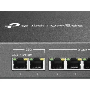 TP-LINK Omada Multi-Gigabit VPN Router 1x 2.5G RJ45 WAN Port 1x 2.5G RJ45 WAN/LAN Port 1x Gigabit SFP WAN/LAN Port 4x Gigabit RJ45