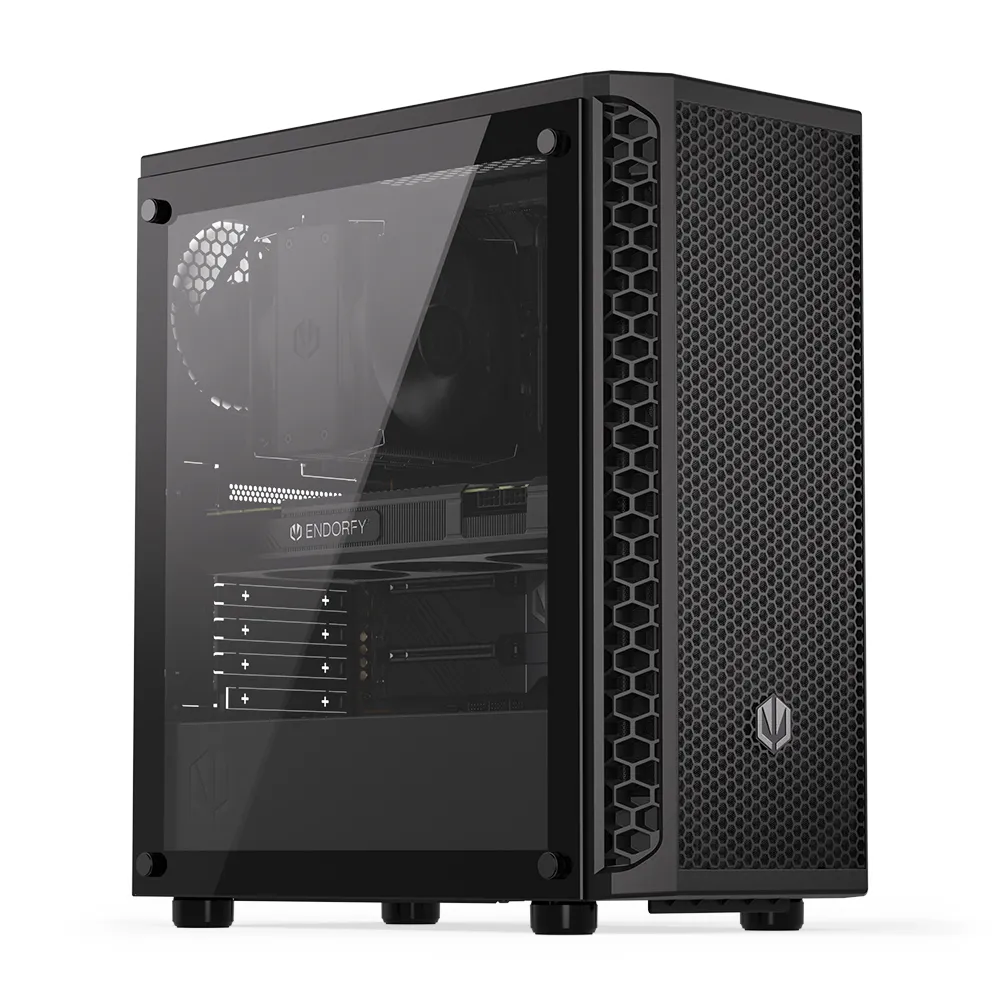 Endorfy Signum 300 Core - Mini-tornikotelo, ikkunalla, Musta