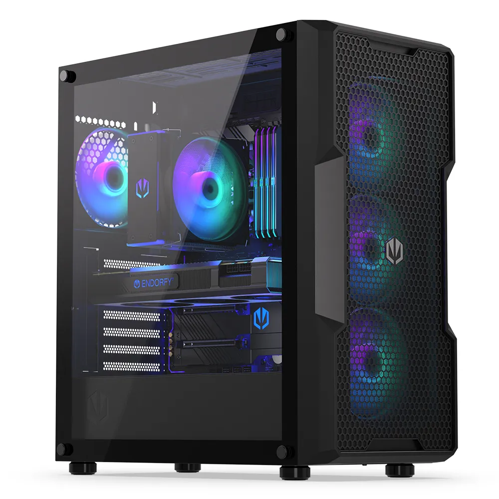 Endorfy Regnum 400 ARGB - Mini-tornikotelo, Musta