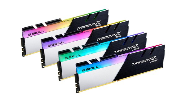 G.Skill Trident Z Neo 64 Gt (4 x 16 Gt) DDR4 3600 MHz, CL16 -muisti, Musta/Hopea