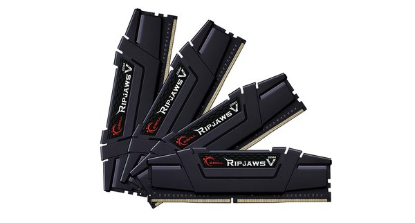 G.Skill Ripjaws V 64 Gt (4 x 16 Gt) DDR4 3600 MHz, CL18 -muisti, Musta