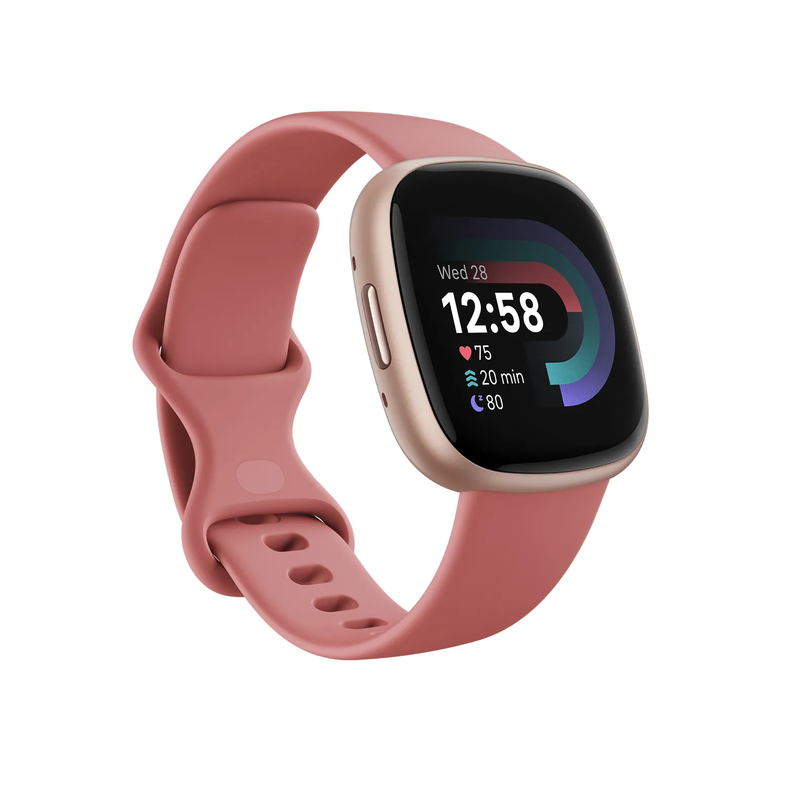 Fitbit Versa 4 -älykello, Pink Sand/Copper Rose