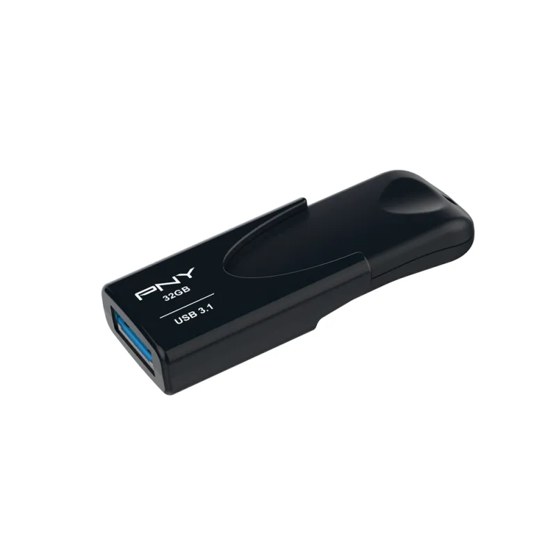 PNY 32 Gt Attache 4 USB 3.2 Gen 1x1 -muistitikku, Musta