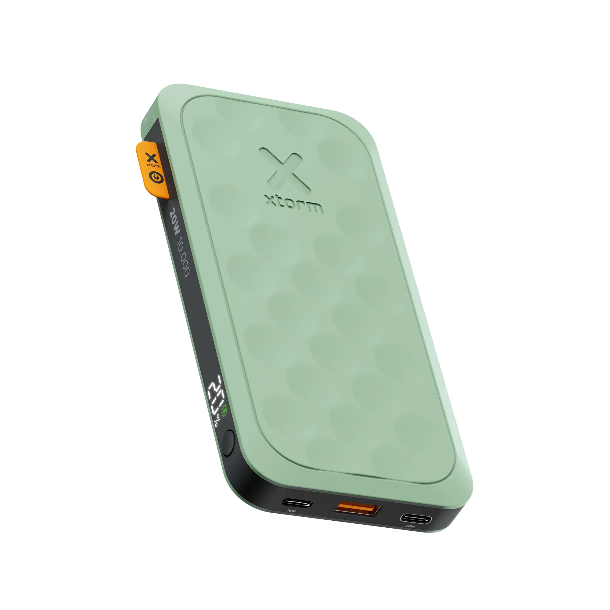 Xtorm Varavirtalähde USB-C PD 20W 10000mAh/2xUSB-C -varavirtalähde, Vihreä