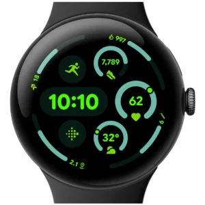 Google Pixel Watch 3 (45mm) WiFi -älykello, obsidian