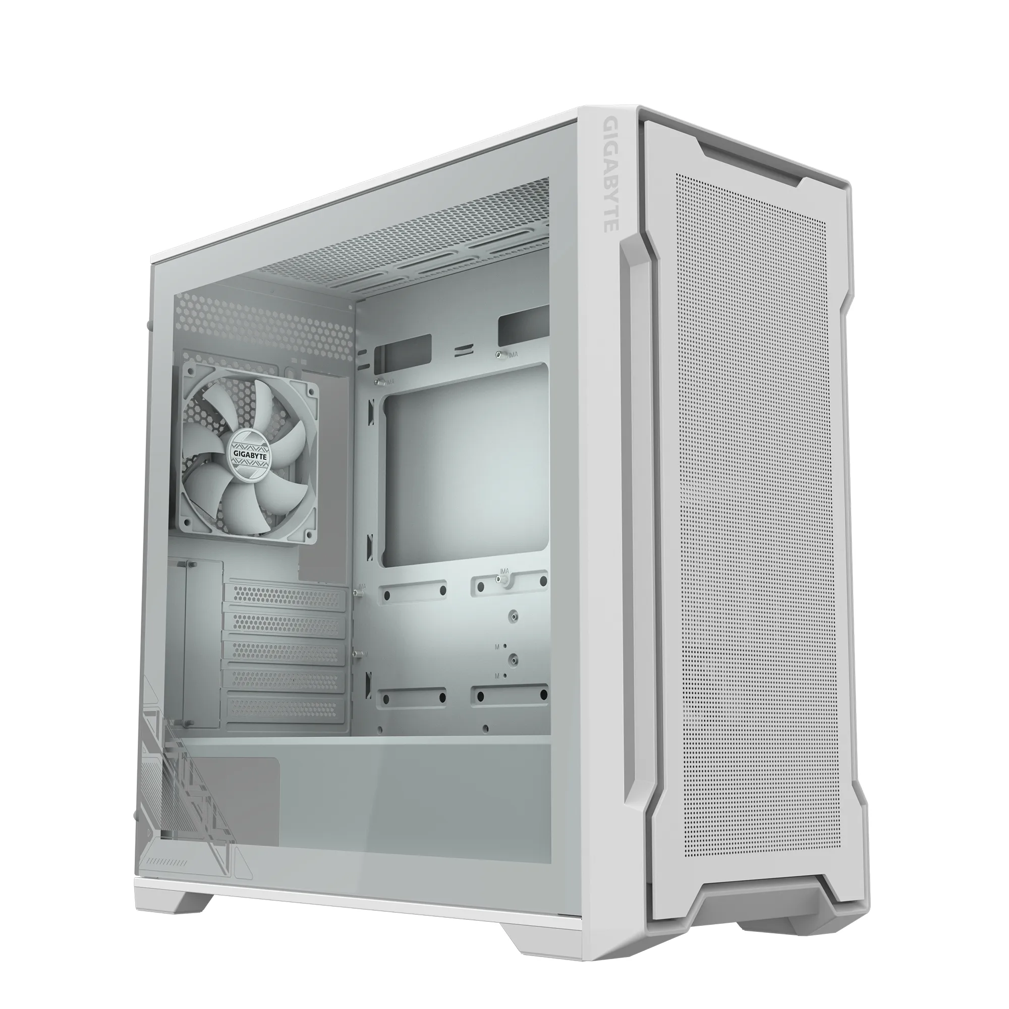 Gigabyte C102 Glass Ice -miditornikotelo, Valkoinen