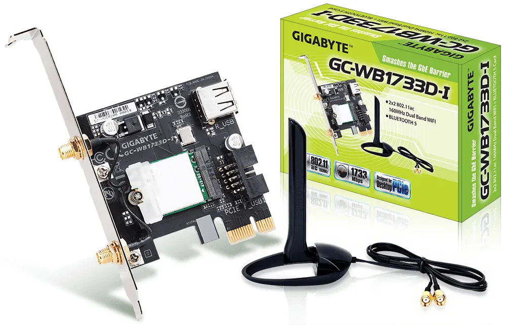 Gigabyte Wlan & Bluetooth 5.0 (PCIe x1)