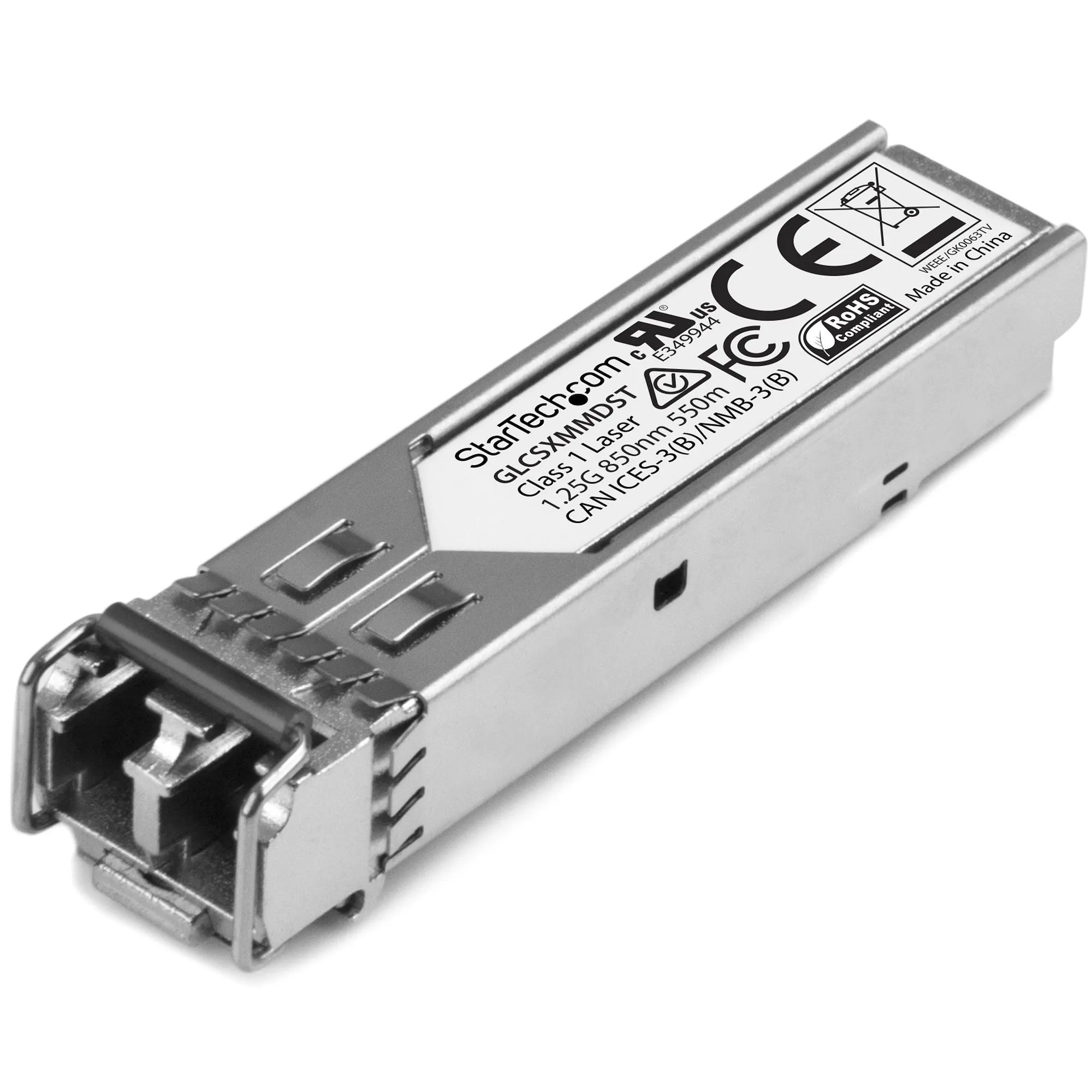 STARTECH.COM Gigabit Fiber 1000Base-SX SFP Transceiver Module - Cisco GLC-SX-MMD Compatible - MM LC - 550m 1804 ft