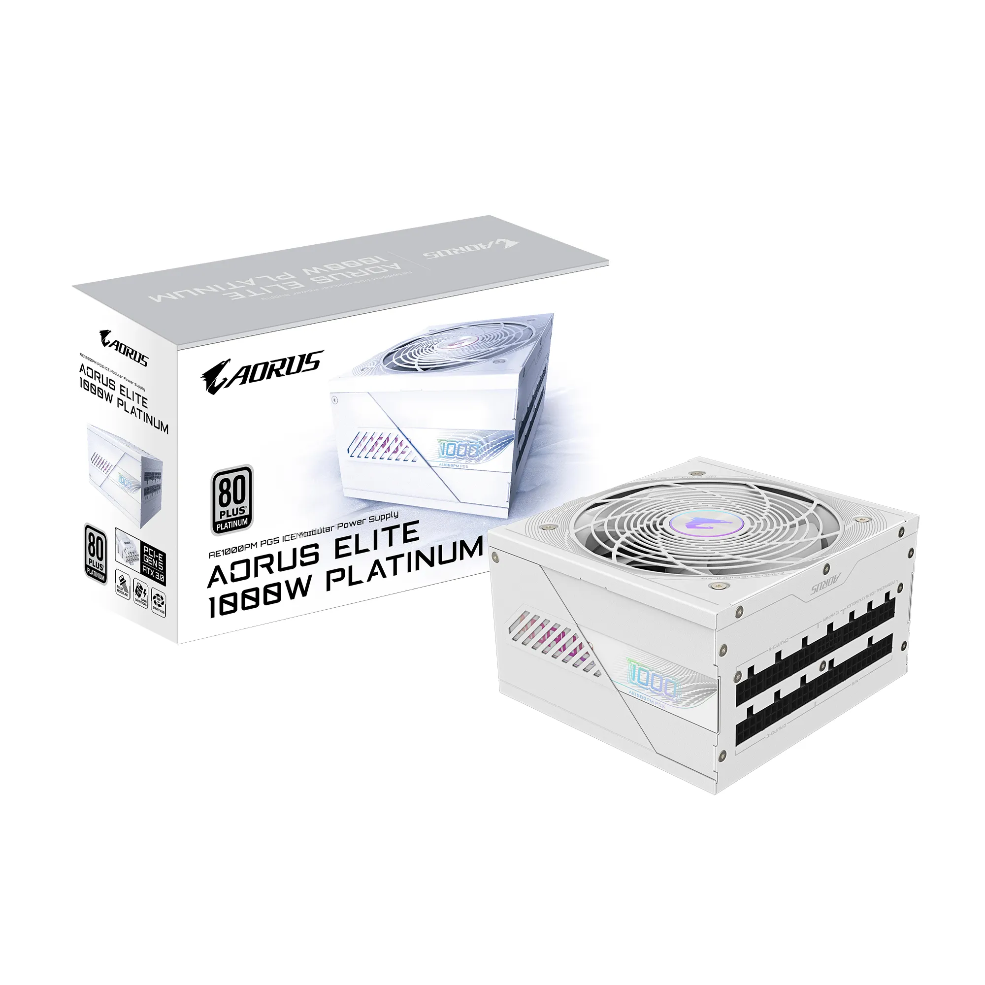 Aorus Elite P1000W Ice Power Supply Unit - Pcie 5.0, 80