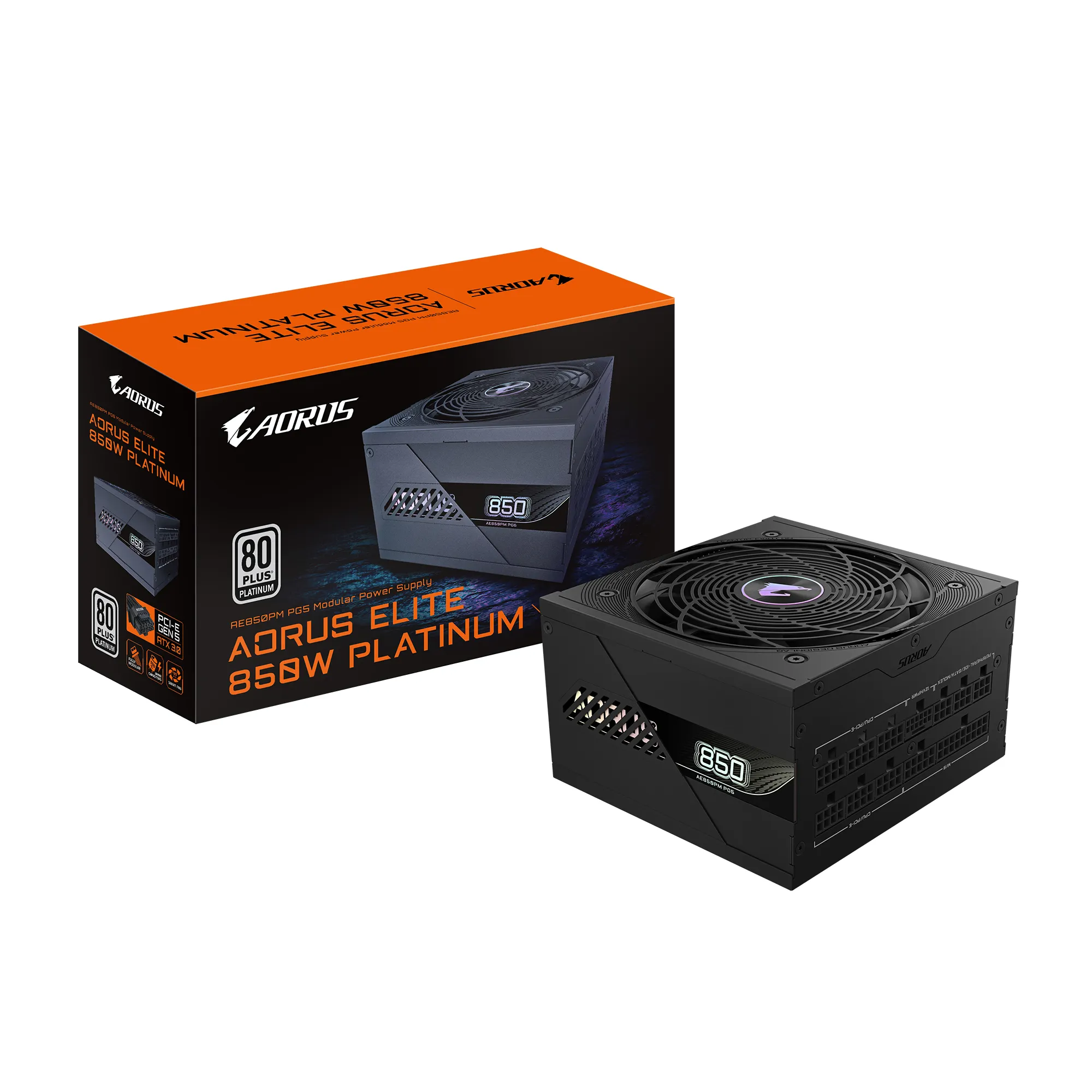 Aorus Elite P850W Power Supply - Pcie 5.0, 80 Plus