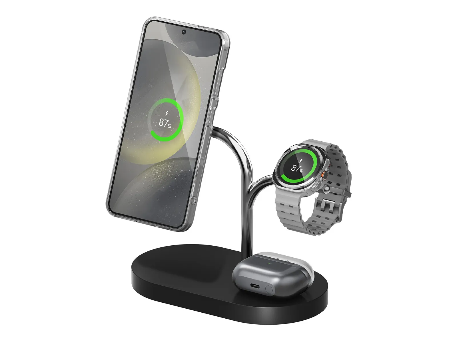 SAMSUNG WIRELESS MAGNETIC CHARGER 3-IN-1 BLACK
