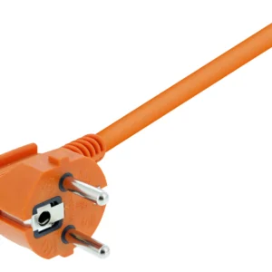 Deltaco jatkokaapeli, sisäkäyttöön, maadoitettu, IP20, 20m, Oranssi