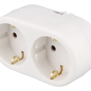 Deltaco 2-virtaliitäntäadapteri Max. 3500W 16A/250V~