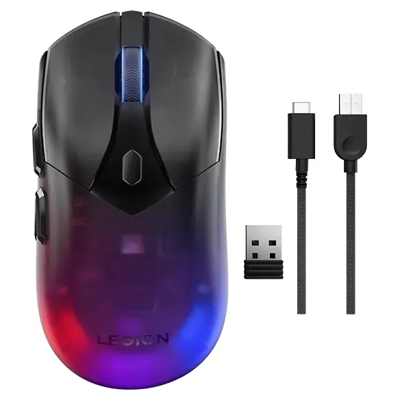 Lenovo Legion M410 -langaton pelihiiri, läpinäkyvä