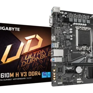 Gigabyte H610M H DDR4 V3 -emolevy, musta