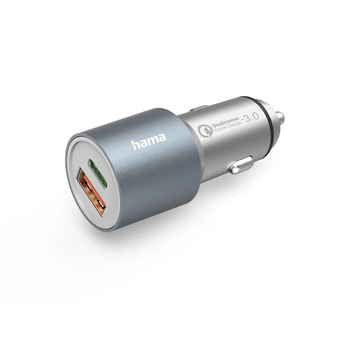 HAMA Car Charger USB-C USB-A PD 38W Metal