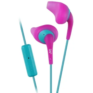 JVC ENR15 Sport -nappikuulokkeet mikrofonilla, pinkki