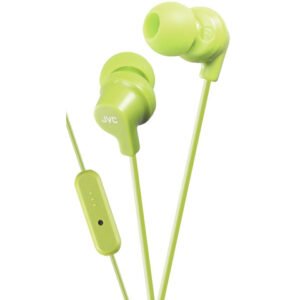 JVC FR15 -nappikuulokkeet mikrofonilla, vihreä
