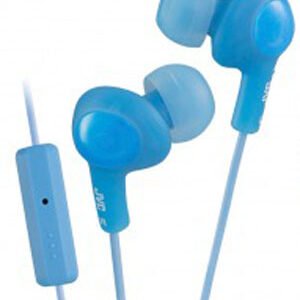 JVC FR6 Gumy Plus -nappikuulokkeet mikrofonilla, sininen