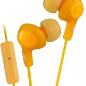 JVC FR6 Gumy Plus -nappikuulokkeet mikrofonilla, oranssi