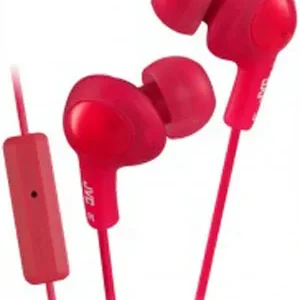 JVC FR6 Gumy Plus -nappikuulokkeet mikrofonilla, punainen