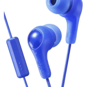 JVC FX7M Gumy Plus -nappikuulokkeet mikrofonilla, sininen