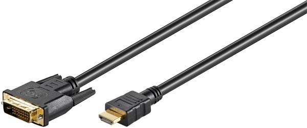 MicroConnect HDMI – DVI-D 1.4 -kaapeli, 1,8 m, Musta
