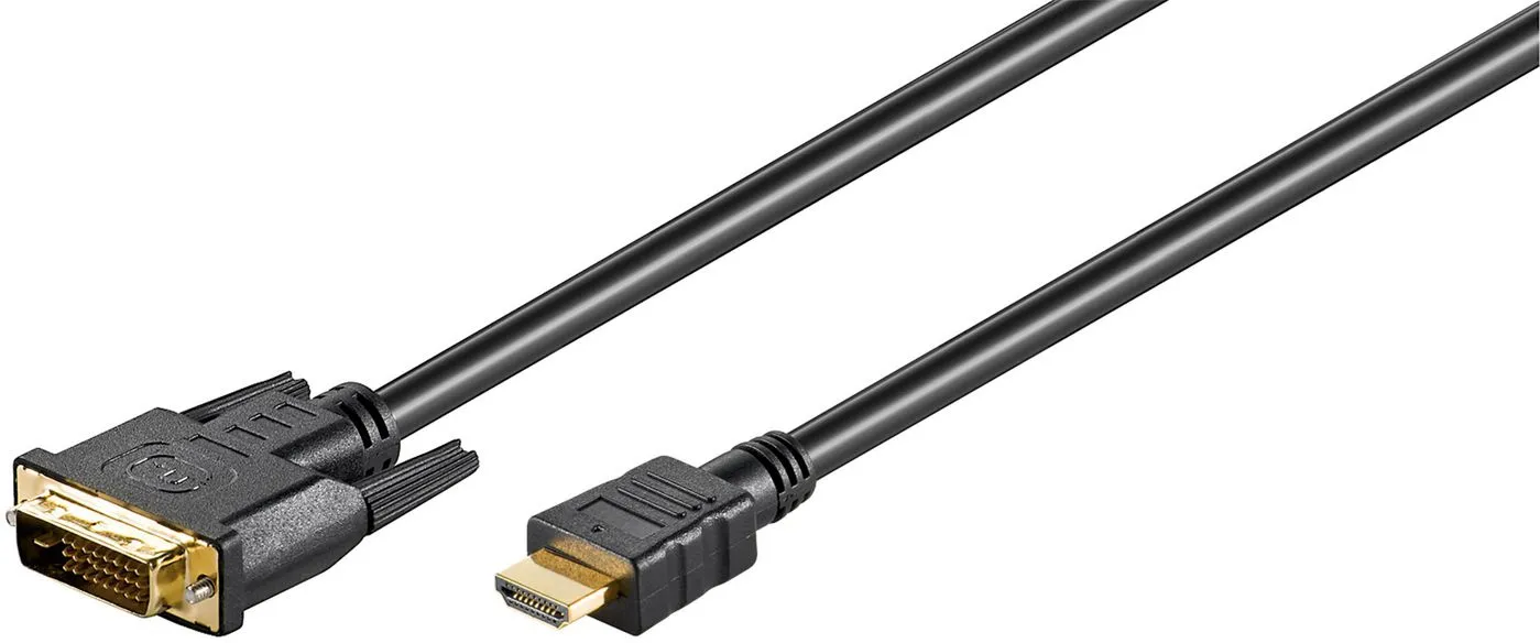 MicroConnect HDMI – DVI-D 1.4 -kaapeli, 5 m, Musta