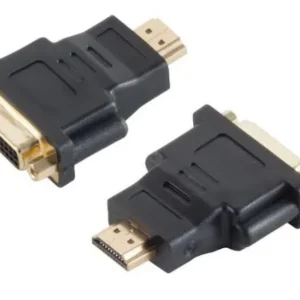 MicroConnect 1 x DVI 24+1, 1 x HDMI 19, M/F -adapteri, Musta