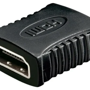 MicroConnect 2 x HDMI 19, Female/Female -adapteri, Musta