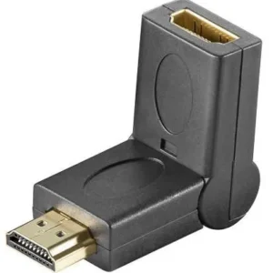 MicroConnect HDM19F19M, HDMI Female to HDMI Male -adapteri, Musta