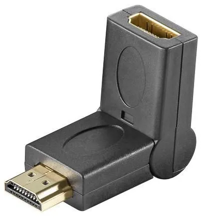 MicroConnect HDM19F19M, HDMI Female to HDMI Male -adapteri, Musta