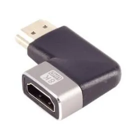 MicroConnect HDMI 8K 90° kulmaliitin F-M, 8K 60Hz / 4K 120Hz