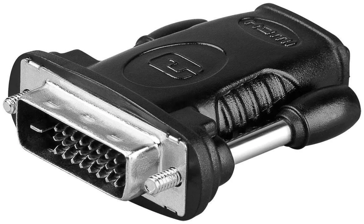 MicroConnect Adapter HDMI 19 - DVI 24+1 -adapteri, Musta