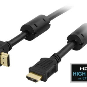 Deltaco Premium HDMI – HDMI 2.0 -kaapeli, 1,5m, Musta