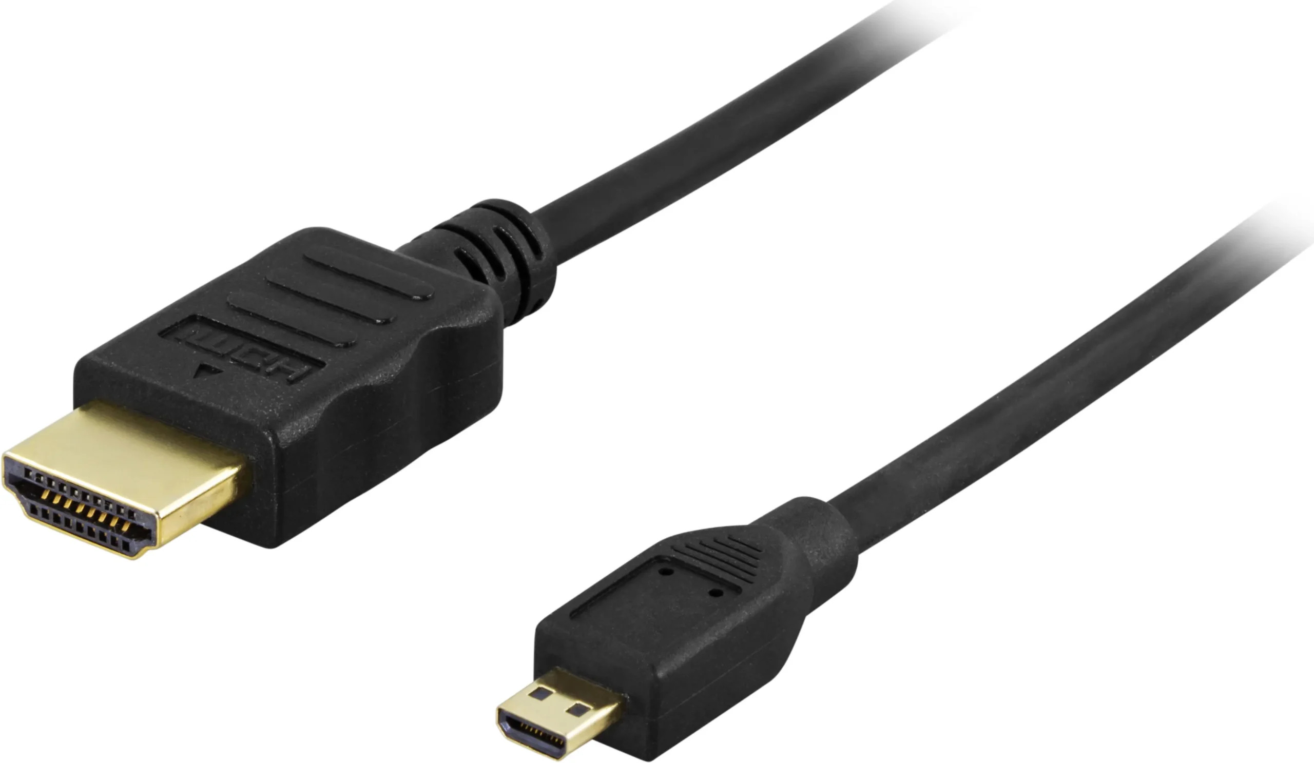 Deltaco HDMI – micro HDMI 1.4 -kaapeli, 2 m, Musta