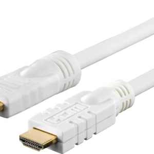 Deltaco HDMI – HDMI 1.4 -kaapeli, 20 m, Valkoinen