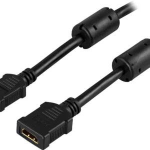 Deltaco HDMI 2.0 -jatkokaapeli, 3 m, Musta