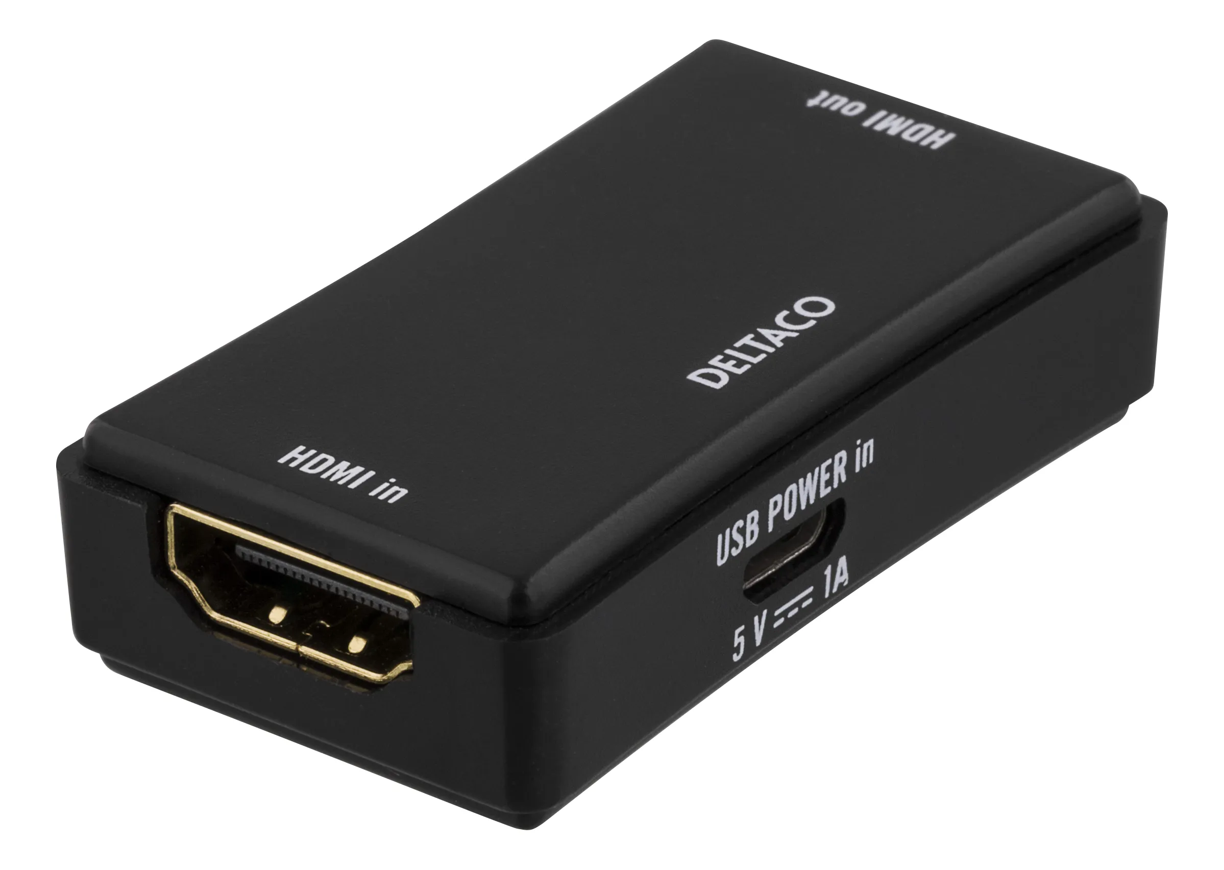 HDMI-jatkaja, Ultra HD30/60Hz, 25m, HDCP 2.2, musta