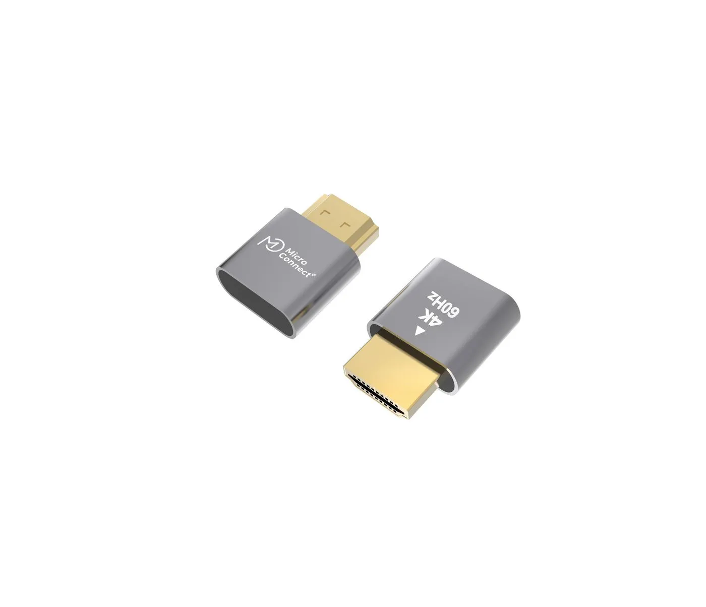 MicroConnect 4K Universel Virtuel Display adapter HDMI Dummy Plug , Grey -adapteri, Harma