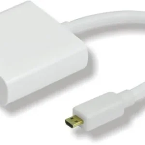 MicroConnect Micro HDMI - VGA -adapteri, 0.25cm, Valkoinen