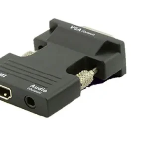 MicroConnect HDMI Female - VGA Male -adapteri, Musta