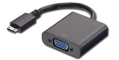 MicroConnect HDMI Mini - VGA adapter M-F -adapteri, Musta