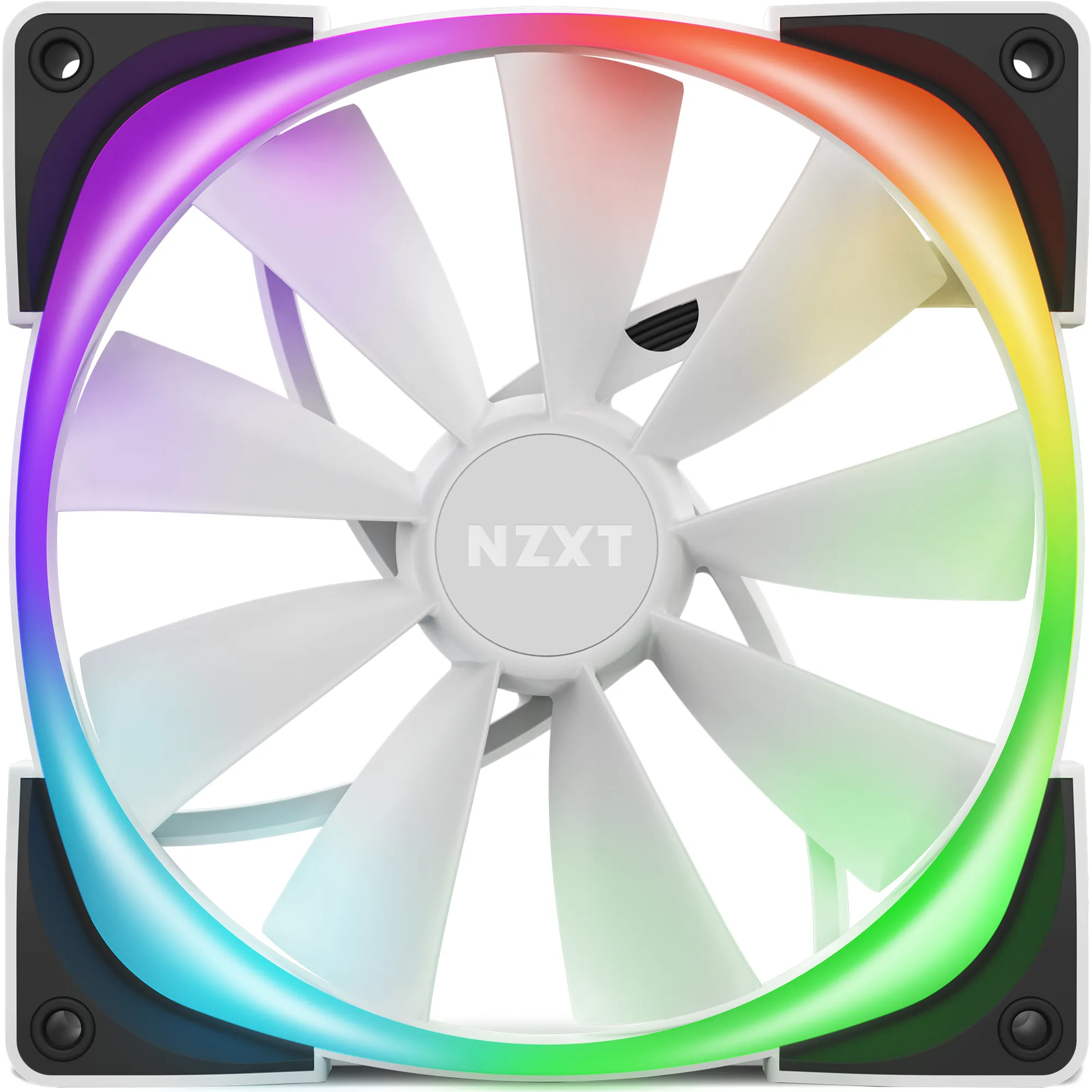 NZXT Aer RGB 2, 140mm -kotelotuuletin, valkoinen