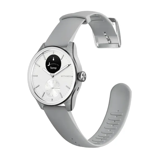 Withings Scanwatch 2 42mm -hybridiälykello, valkoinen