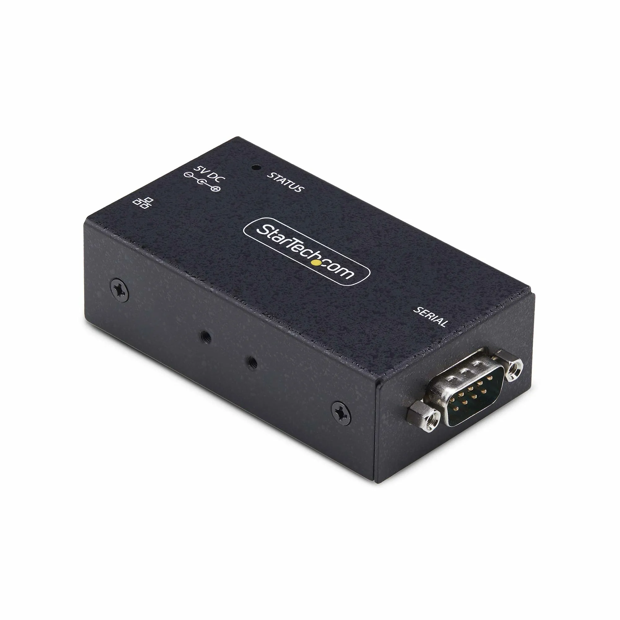 STARTECH.COM 1-Port Serial to Ethernet Adapter IP Serial Device Server For Remote RS232 Devices Wall/DIN Rail LAN to DB9