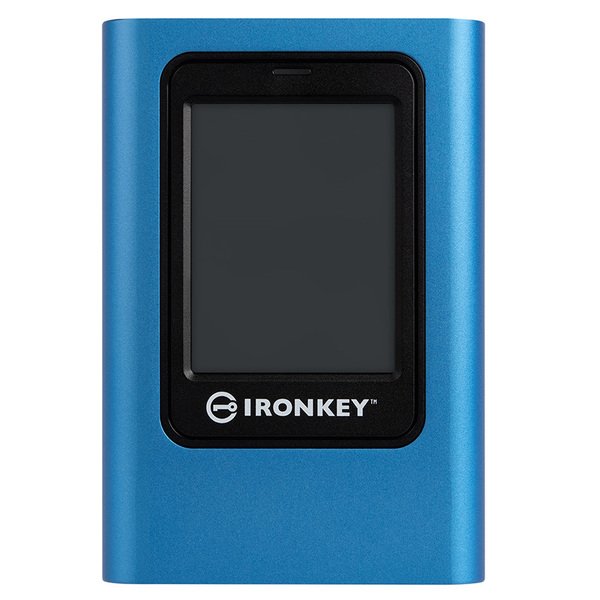 Kingston IronKey Vault Privacy 80 960 Gt USB-C -ulkoinen SSD, Sininen