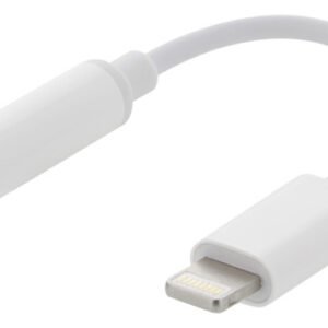 Epzi Lightning – 3.5mm -adapteri, Valkoinen