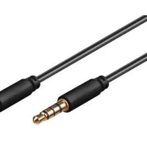 MicroConnect 3.5mm – 3.5mm -audiokaapeli, uros/uros, 0,5 m, Musta