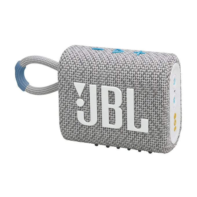 JBL Go 3 Eco -Bluetooth-kaiutin, Valkoinen